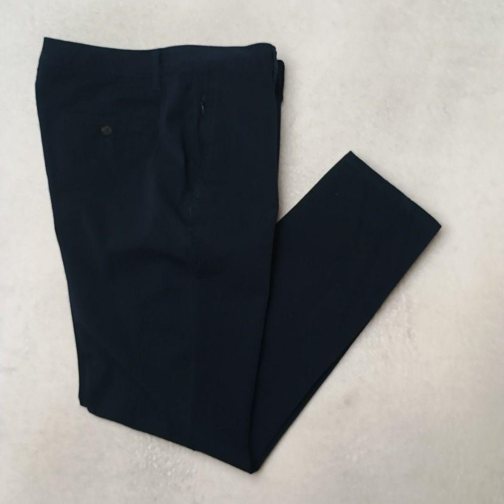 Bonobos Pants Men 34x30 Blue Chino Slim Stretch Flat Front Tailored Work School